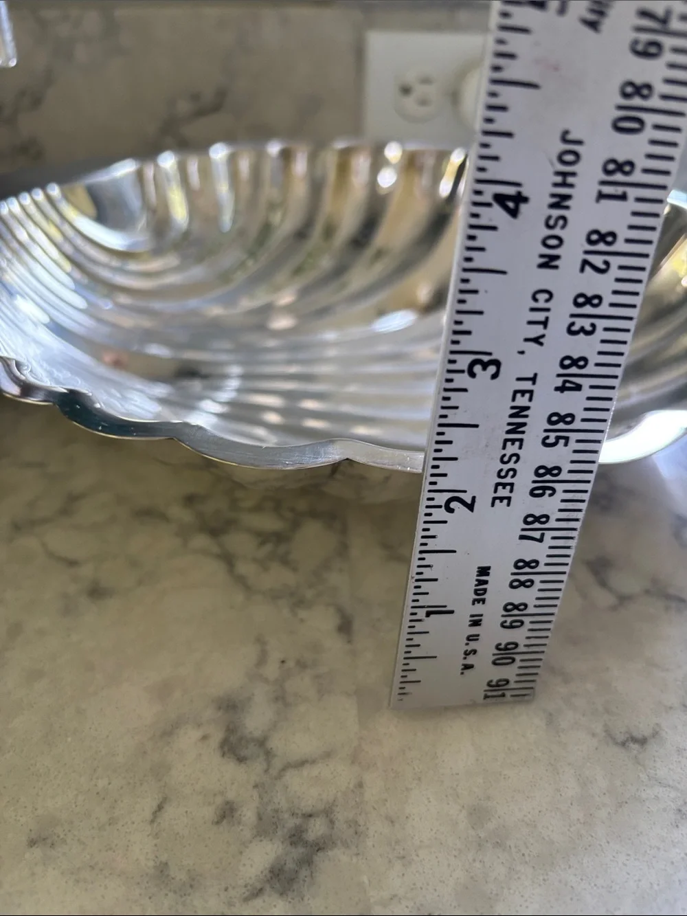 Vintage Sheridan Footed Scalloped Seafood/Shrimp Server/Sauce/toothpick holders